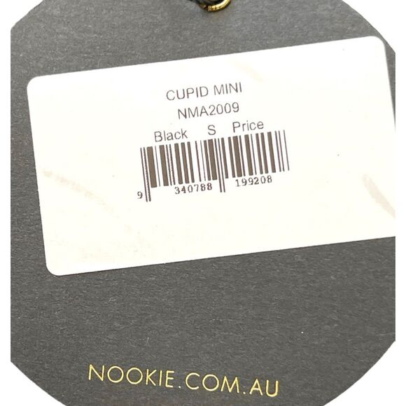 New! Nookie Women's Strapless Ruched Bodycon Cupid Mini Dress Black Small NWT - Picture 15 of 15